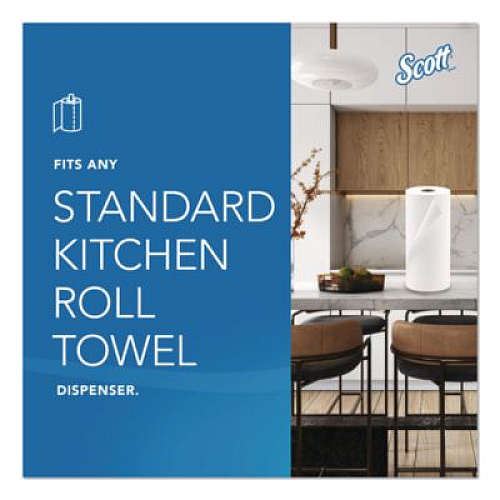 Scott Kitchen Roll Towels, 1-Ply, 11 x 8.75, White, 128/Roll, 20 Rolls/Carton (41482)