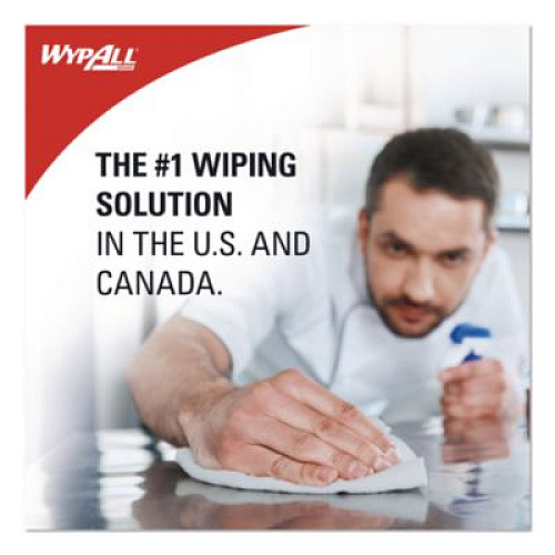 WypAll Foodservice Cloths, 12.5 x 23.5, Blue, 200/Carton (51636)