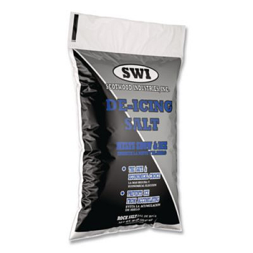 Scotwood Industries Rock Salt De-Icing Salt, 50 lb Bag, 50/Pallet (SWO50BRPLT)