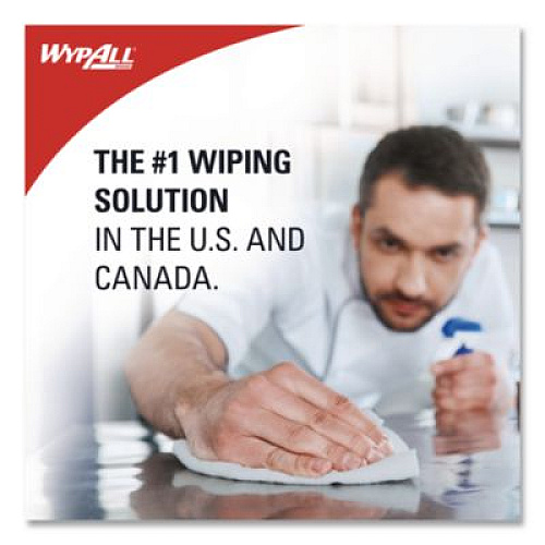 WypAll X50 Foodservice Towels, 1/4 Fold, 23.5 x 12.5, White, 200/Carton (06053)