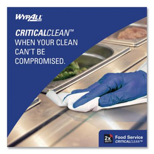 WypAll X50 Foodservice Towels, 1/4 Fold, 23.5 x 12.5, White, 200/Carton (06053)