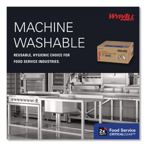 WypAll X50 Foodservice Towels, 1/4 Fold, 23.5 x 12.5, White, 200/Carton (06053)