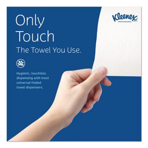 Kleenex C-Fold Paper Towels, 1 Ply, 10.13 x 13.15, White, 150/Pack, 16 Packs/Carton (01500)