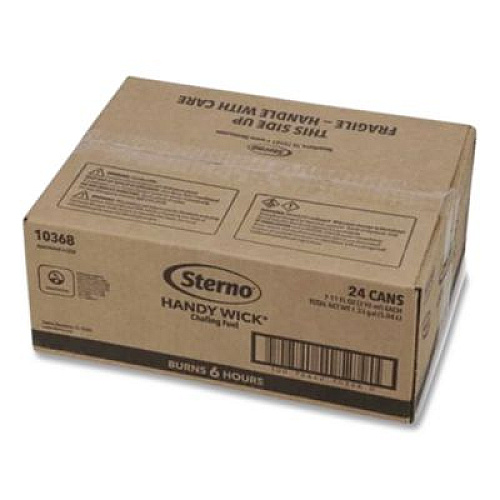 Sterno Chafing Fuel Can With Stem Wick, Methanol, 6 Hour Burn, 1.89 g, 24/Carton (10102)