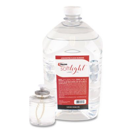 Sterno Soft Light Liquid Wax Lamp Oil, Clear, 1 gal Bottle, 4/Carton (30644)