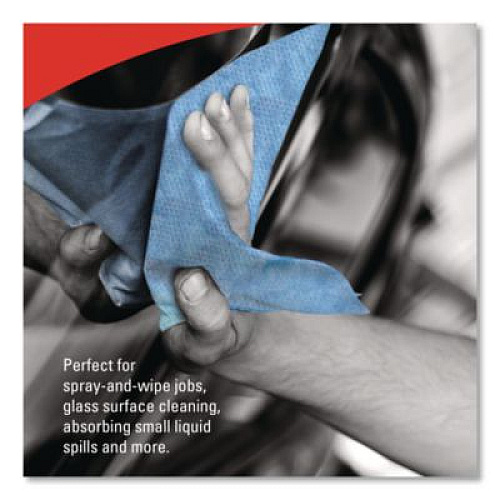WypAll L10 Windshield Towels, Banded, 2-Ply, 9.38 x 10.25, Light Blue, 140/Pack, 16 Packs/Carton (05120)