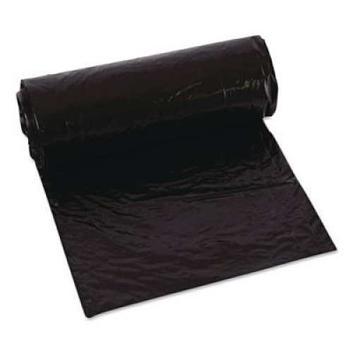 Berry Plastics Heavy-Duty Low-Density Wing Tie Contractor Bags, 42 gal, 3 mil, 32.75" x 45.13", Black, 20 Bags/Roll, 4 Rolls/Carton (WTCON42GAL)