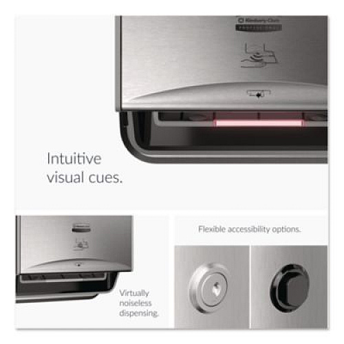 Kimberly-Clark Professional* ICON Faceplate for Automatic Roll Towel Dispenser, 14.06" x 0.05" x 12", Stainless Steel (54109)