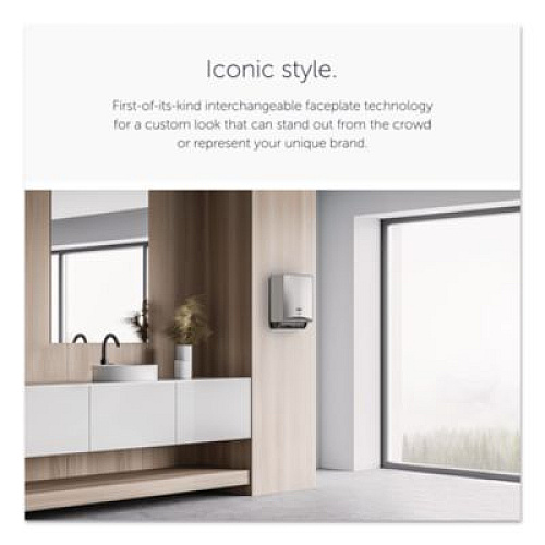 Kimberly-Clark Professional* ICON Faceplate for Automatic Roll Towel Dispenser, 14.06" x 0.05" x 12", Stainless Steel (54109)
