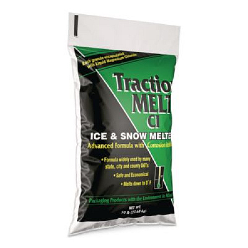 Scotwood Industries Traction Melt CI Ice and Snow Melter, 50 lb Bag, 50/Pallet (SWO50BTMPLT)