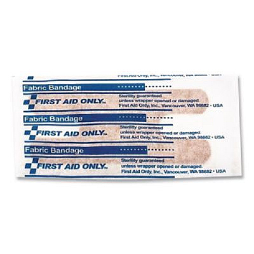 First Aid Only Fabric Bandages, Four-Wing Knuckle, 2.5 x 3.25, 40/Box (G124)