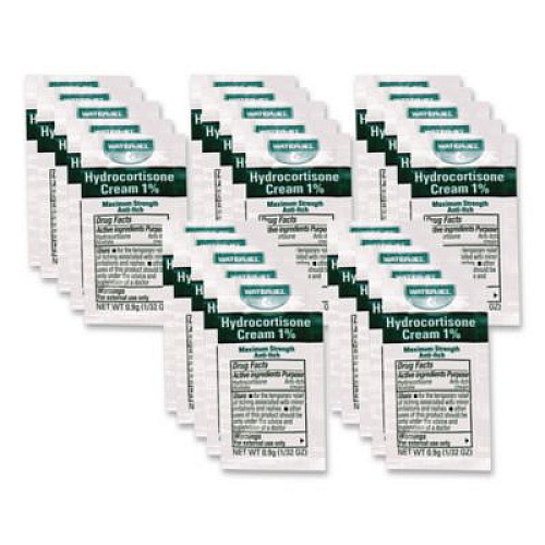 First Aid Only Hydrocortisone Anti-Itch Cream, 0.03 oz Packet, 25/Box (G486)