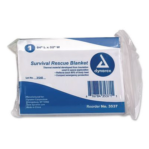 First Aid Only Aluminized Emergency Blanket, 52" x 84", 5/Box (I800)