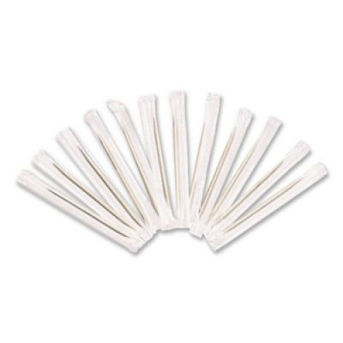 Handgards Round Wood Toothpicks, Natural, 12,000/Carton (431409)