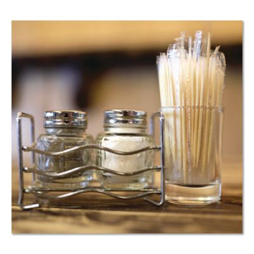 Handgards Round Wood Toothpicks, Natural, 12,000/Carton (431409)