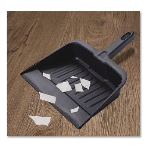 Impact Heavy-Duty Plastic Dust Pan, 12 x 12 x 4, Black (700EA)