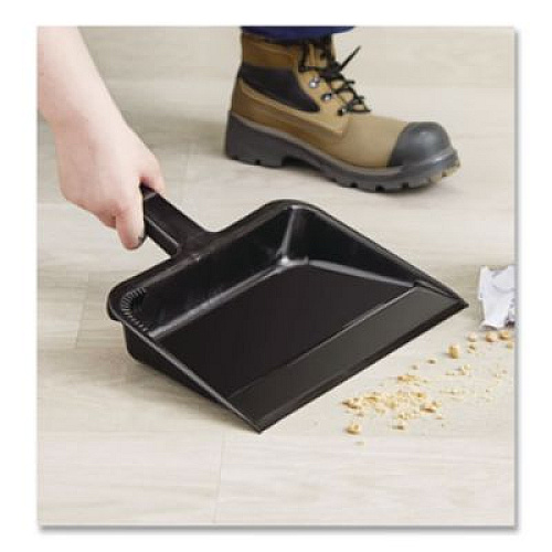 Impact Value-Plus Dustpan, 12" x 11", Polypropylene, Black (710)