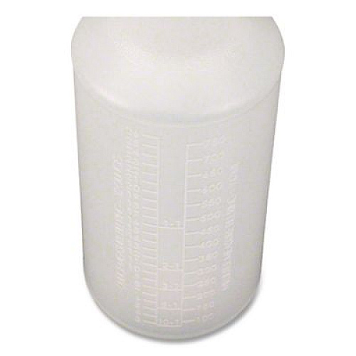 Impact Plastic Bottles with Graduations, 32 oz, Natural (5032WG24)