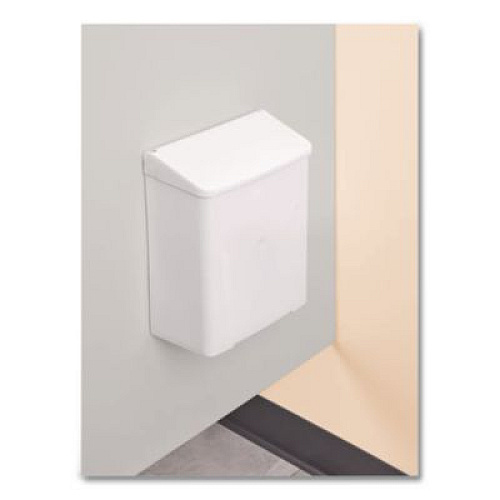 Impact Enamel Feminine Napkin Receptacle, Metal, White (25033000)