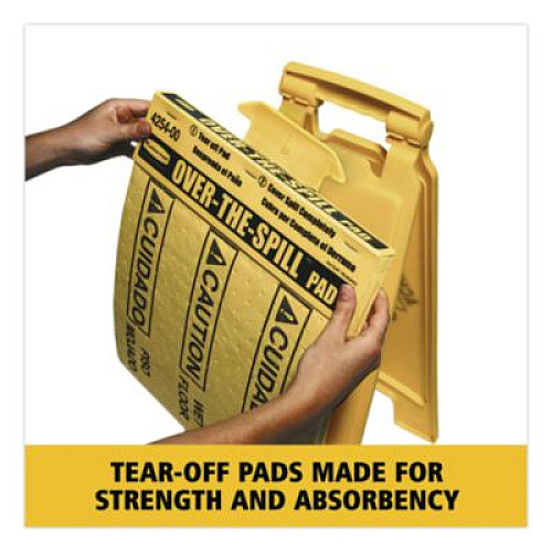 Rubbermaid Commercial Over-The-Spill Pad Tablet, 12 oz, 16.5 x 14, 22/Pack (4254)