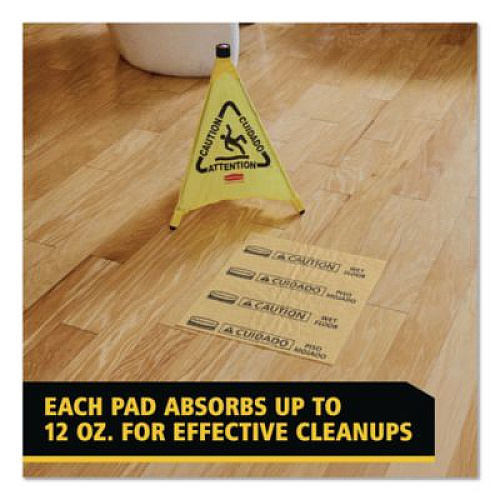 Rubbermaid Commercial Over-The-Spill Pad Tablet, 12 oz, 16.5 x 14, 22/Pack (4254)
