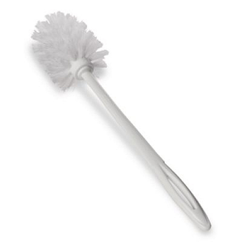 Rubbermaid Commercial Commercial-Grade Toilet Bowl Brush, 10" Handle, White (631000WE)