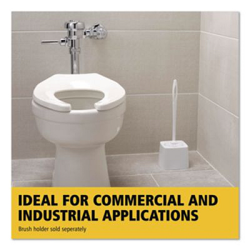 Rubbermaid Commercial Commercial-Grade Toilet Bowl Brush, 10" Handle, White (631000WE)