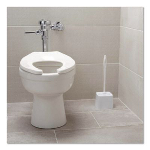 Rubbermaid Commercial Commercial-Grade Toilet Bowl Brush, 10" Handle, White (631000WE)