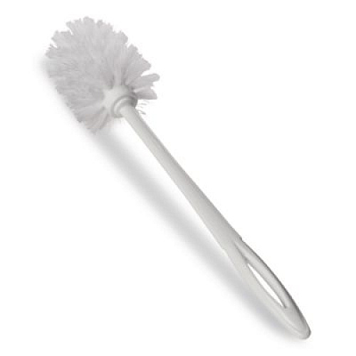 Rubbermaid Commercial Commercial-Grade Toilet Bowl Brush, 10" Handle, White, 24/Carton (631000WECT)