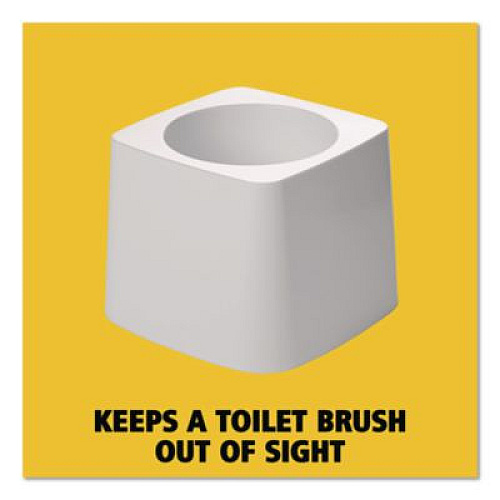Rubbermaid Commercial Commercial-Grade Toilet Bowl Brush Holder, White (631100WE)