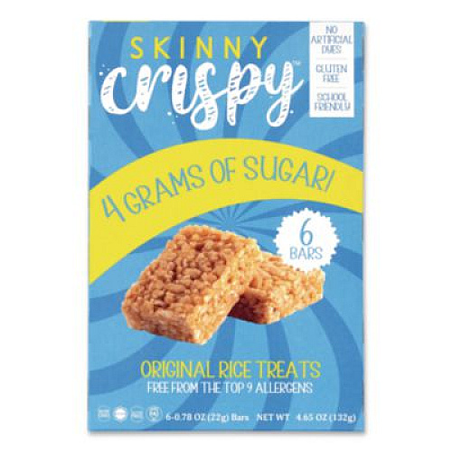 Skinny Crispy Crispy Treat, Vanilla, 0.78 oz Bars, 5 Bars/Pack, 3 Packs/Carton (60004176)