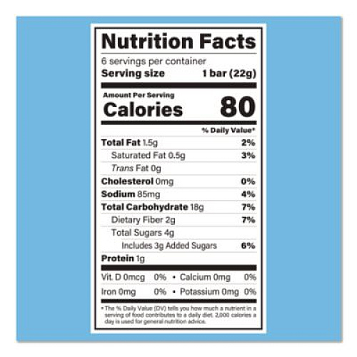 Skinny Crispy Crispy Treat, Vanilla, 0.78 oz Bars, 5 Bars/Pack, 3 Packs/Carton (60004176)