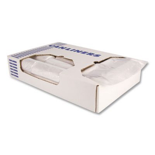 Heritage High-Density Waste Can Liners, 10 gal, 6 mic, 24" x 24", Natural, 50 Bags/Roll, 20 Rolls/Carton (Z4824RNR01)