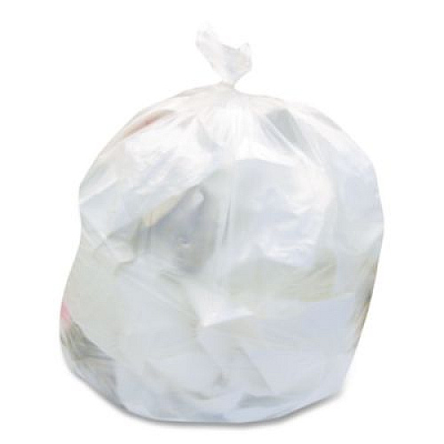 Heritage High-Density Waste Can Liners, 16 gal, 8 mic, 24" x 33", Natural, 50 Bags/Roll, 20 Rolls/Carton (Z4833LNR01)