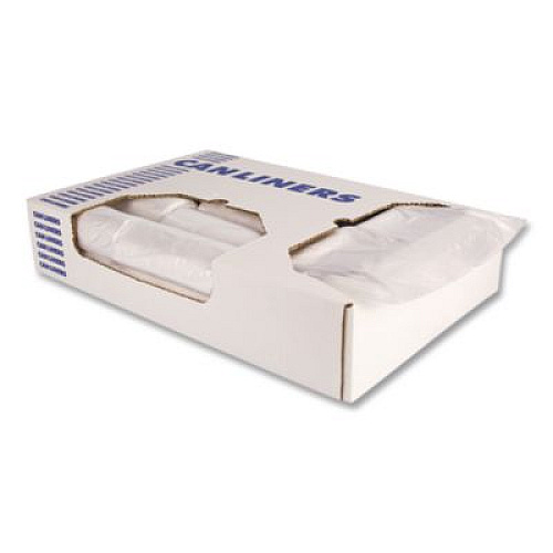 Heritage High-Density Waste Can Liners, 16 gal, 8 mic, 24" x 33", Natural, 50 Bags/Roll, 20 Rolls/Carton (Z4833LNR01)