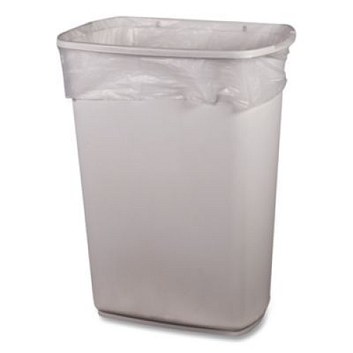 Heritage High-Density Waste Can Liners, 30 gal, 8 mic, 30" x 37", Natural, 25 Bags/Roll, 20 Rolls/Carton (Z6037LNR01)