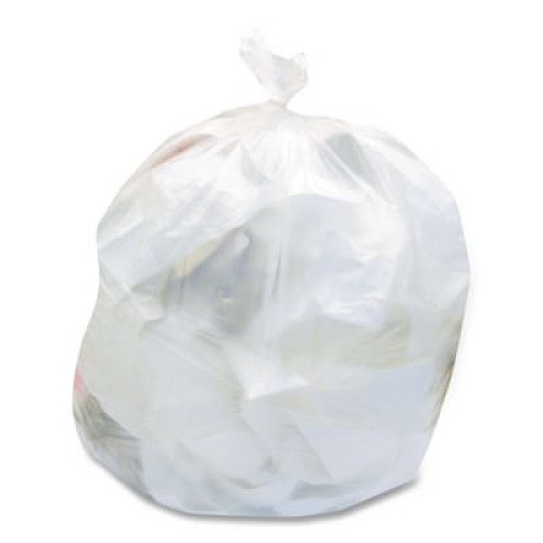 Heritage High-Density Waste Can Liners, 30 gal, 16 mic, 30" x 37", Natural, 25 Bags/Roll, 20 Rolls/Carton (Z6037XNR01)