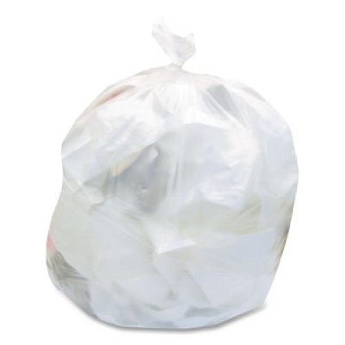 Heritage High-Density Waste Can Liners, 33 gal, 16 mic, 33" x 40", Natural, 25 Bags/Roll, 10 Rolls/Carton (Z6640VNR01)