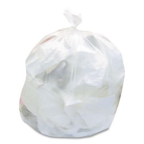 Boardwalk High-Density Waste Can Liners, 10 gal, 8 mic, 24 x 24, Natural, 1,000/Carton (24248N)