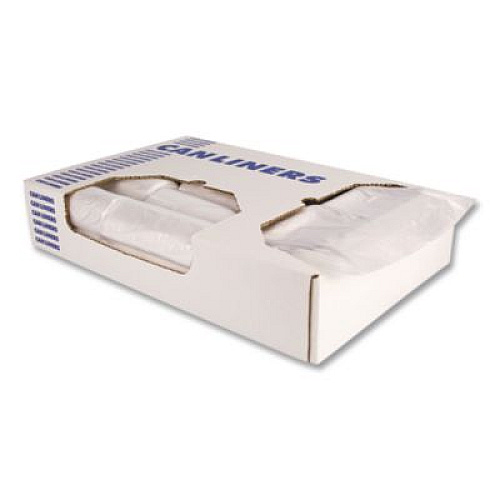 Boardwalk High-Density Waste Can Liners, 10 gal, 8 mic, 24 x 24, Natural, 1,000/Carton (24248N)