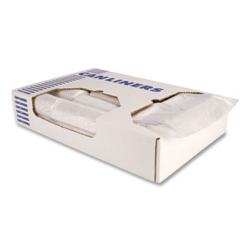 Heritage High-Density Waste Can Liners, 4 gal, 6 mic, 17" x 18", Natural, 2,000/Carton (Z3418RNR01)