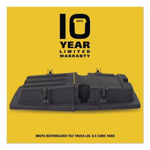 Rubbermaid Commercial BRUTE Rotomolded Tilt Truck Lid, 28.85 x 57.10 x 9.7, Black (2221456)