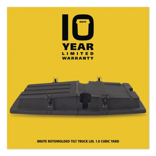 Rubbermaid Commercial BRUTE Rotomolded Tilt Truck Lid, 35.01 x 70.7 x 9.5, Black (2221457)