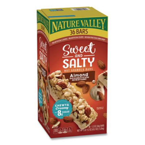 Nature Valley Granola Bars, Sweet and Salty Almond, 1.2 oz Pouch, 36/Box (GEM10413)