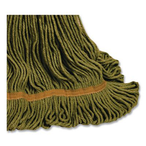 O'Dell 1200 Series Mop Head, PET, Large, 5" Headband, Green (1200LGR)