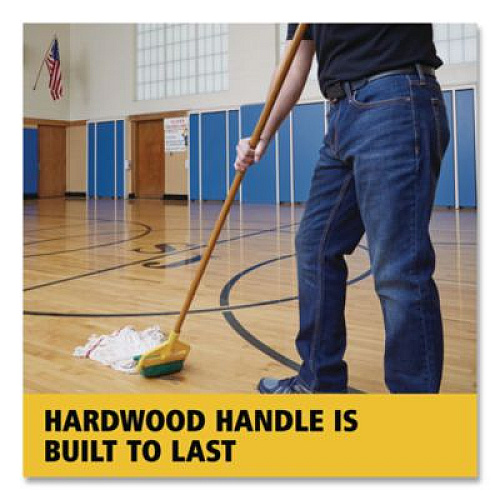 Rubbermaid Commercial Invader Side-Gate Wood Wet-Mop Handle, 60", Natural, 12/Carton (H116)