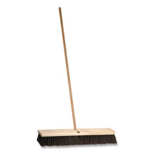 O'Dell Polypropylene Push Broom Head, 3" Maroon Bristles, 24" Brush (MP24)