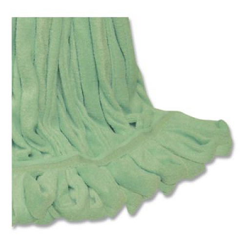 O'Dell EchoFiber Microfiber Loop Mop, Large, Split Microfiber, 16 x 16, 1.5" Headband, Green, 12/Carton (MWTLGNB)