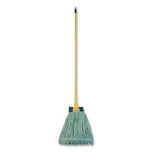 O'Dell EchoFiber Microfiber Loop Mop, Medium, Split Microfiber, Green, 5" Green Headband (MWTMG)