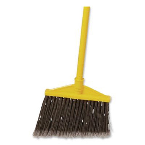 Rubbermaid Commercial 7920014588208, Angled Large Broom, 46.78" Handle, Gray/Yellow (637500GY)